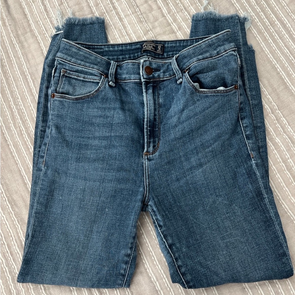 Abercrombie Simone High Rise Ankle Skinny Jeans
